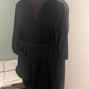 Black dress with tie